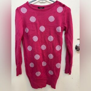 It's Our Time Pink Polka Dot Sweater